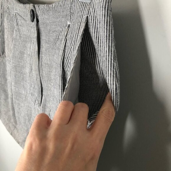 FRANK and Oak Striped Organic  Cotton Shorts Size 4 - Picture 5 of 6